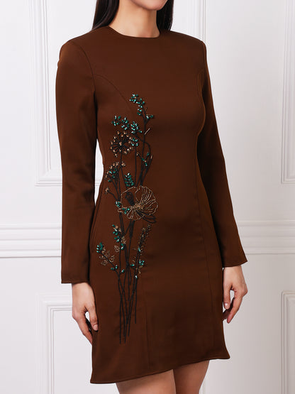 Exude Celeste Embellished Mini Dress