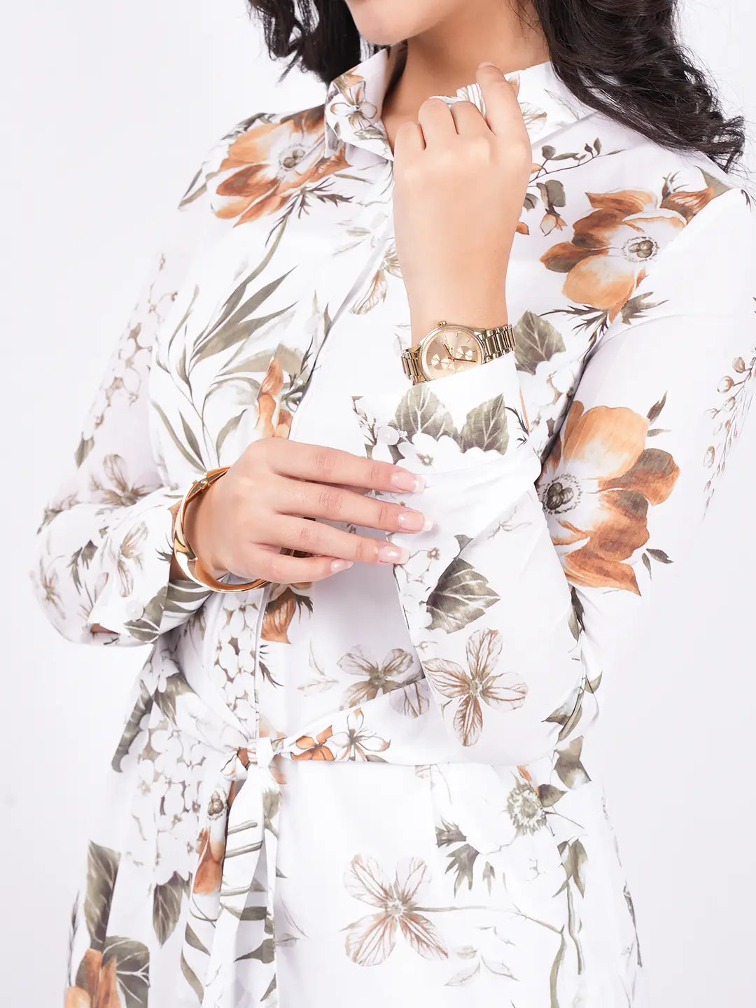 Exude Meadowlight Floral Midi Dress Dresses