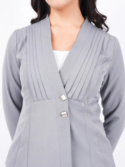 Exude Pleat Effect Blazer Blazers