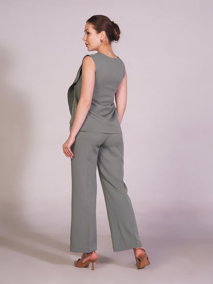 Exude Unbreakable Marina Overlay Co-ord Set (Pista Green)