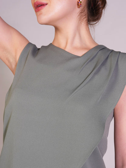 Exude Unbreakable Marina Overlay Co-ord Set (Pista Green)