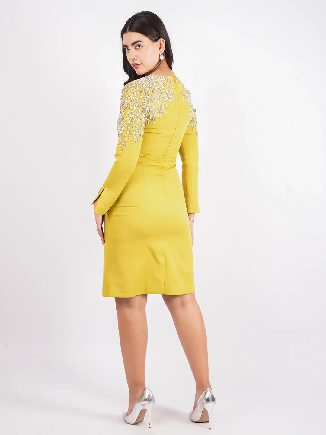Exude Soleil Grace Hand-Embroidered Dress Dresses
