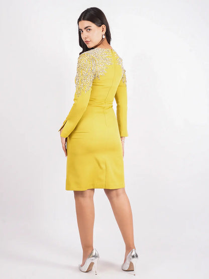 Exude Soleil Grace Hand-Embroidered Dress Dresses