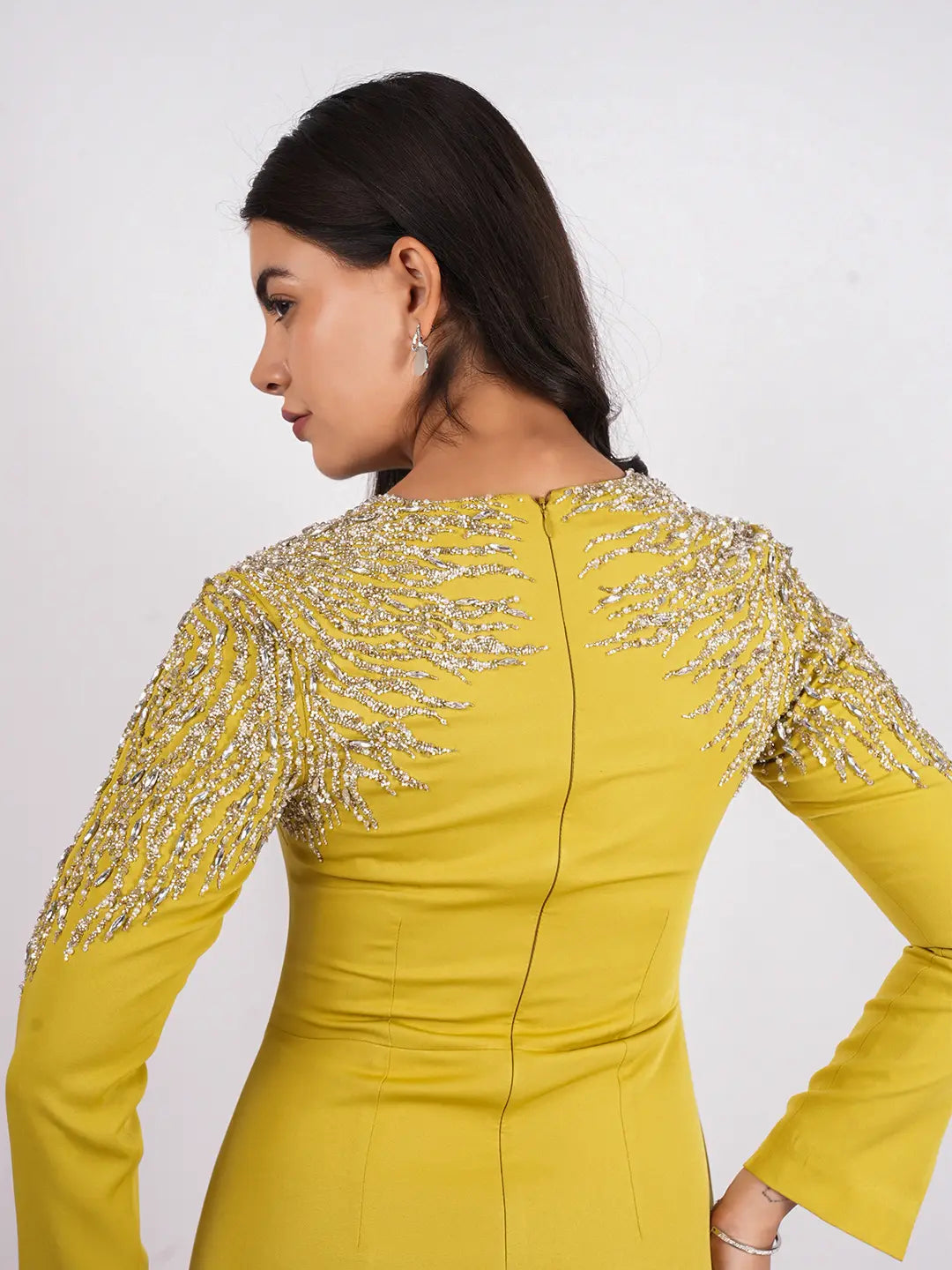 Exude Soleil Grace Hand-Embroidered Dress Dresses