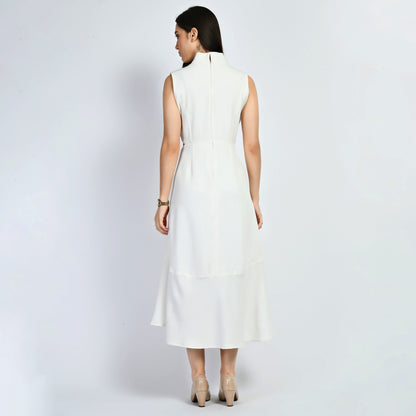 Exude Vivacity Cut-out Maxi Dress (White)