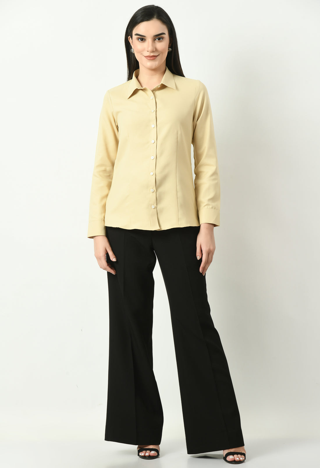 Exude Charisma Long Sleeves Formal Shirt (Sunset Yellow)
