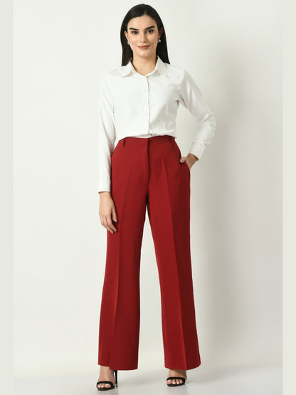 Exude Charisma Long Sleeves Formal Shirt White Shirts