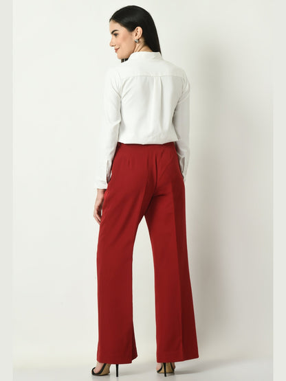 Exude Charisma Long Sleeves Formal Shirt White Shirts