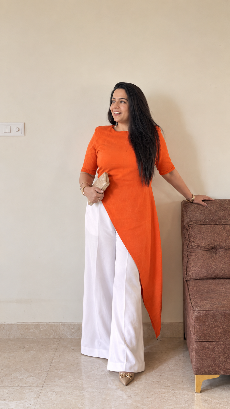 Sunrise Asymmetric Tunic &amp; Palazzo Co-ord Set