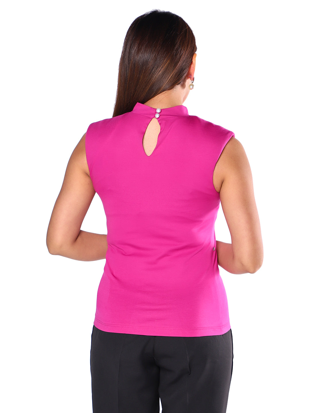 Exude Fuchsia Gem Embellished Top