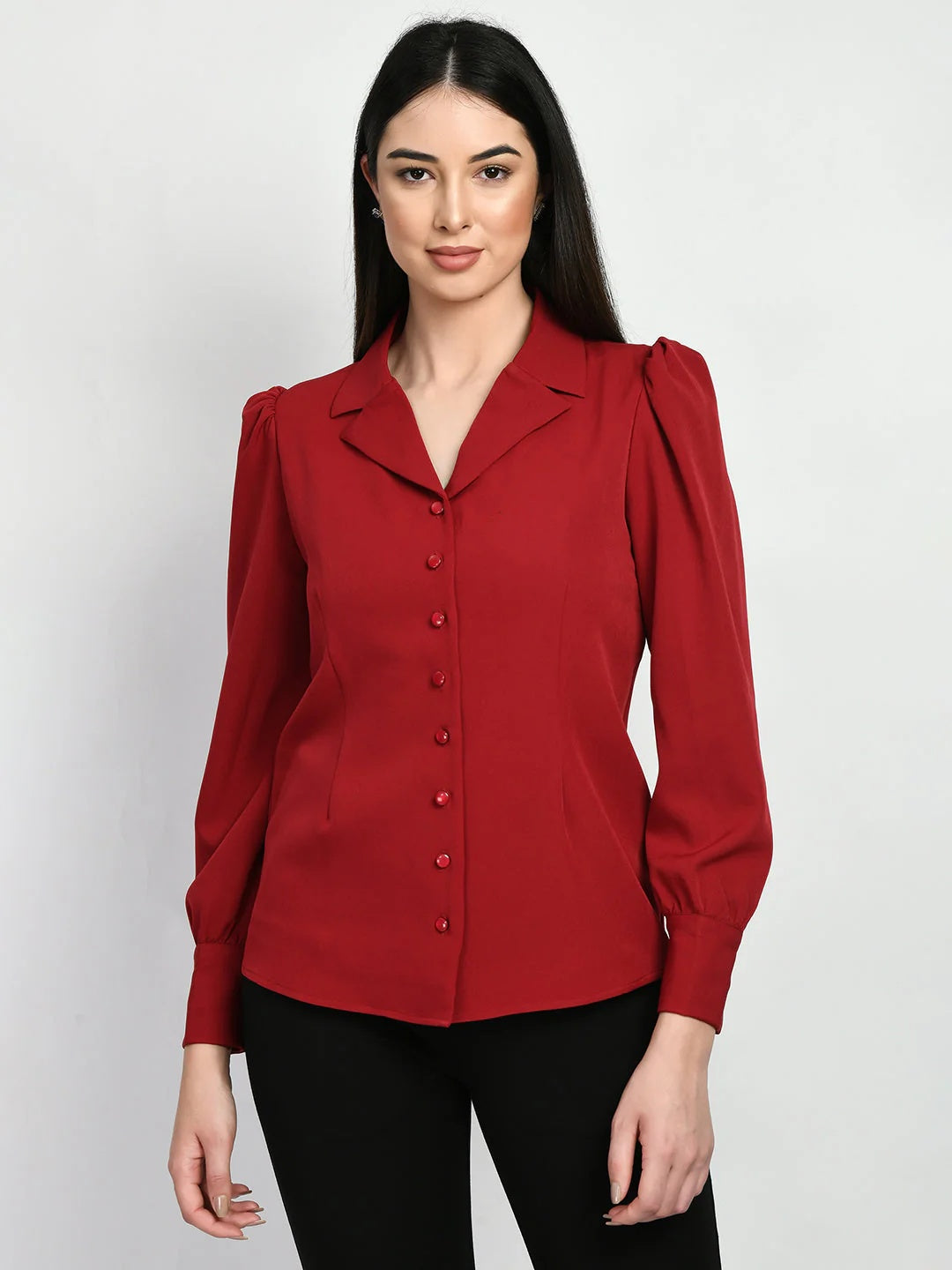 Exude Agility Blazer Top Red Blazers