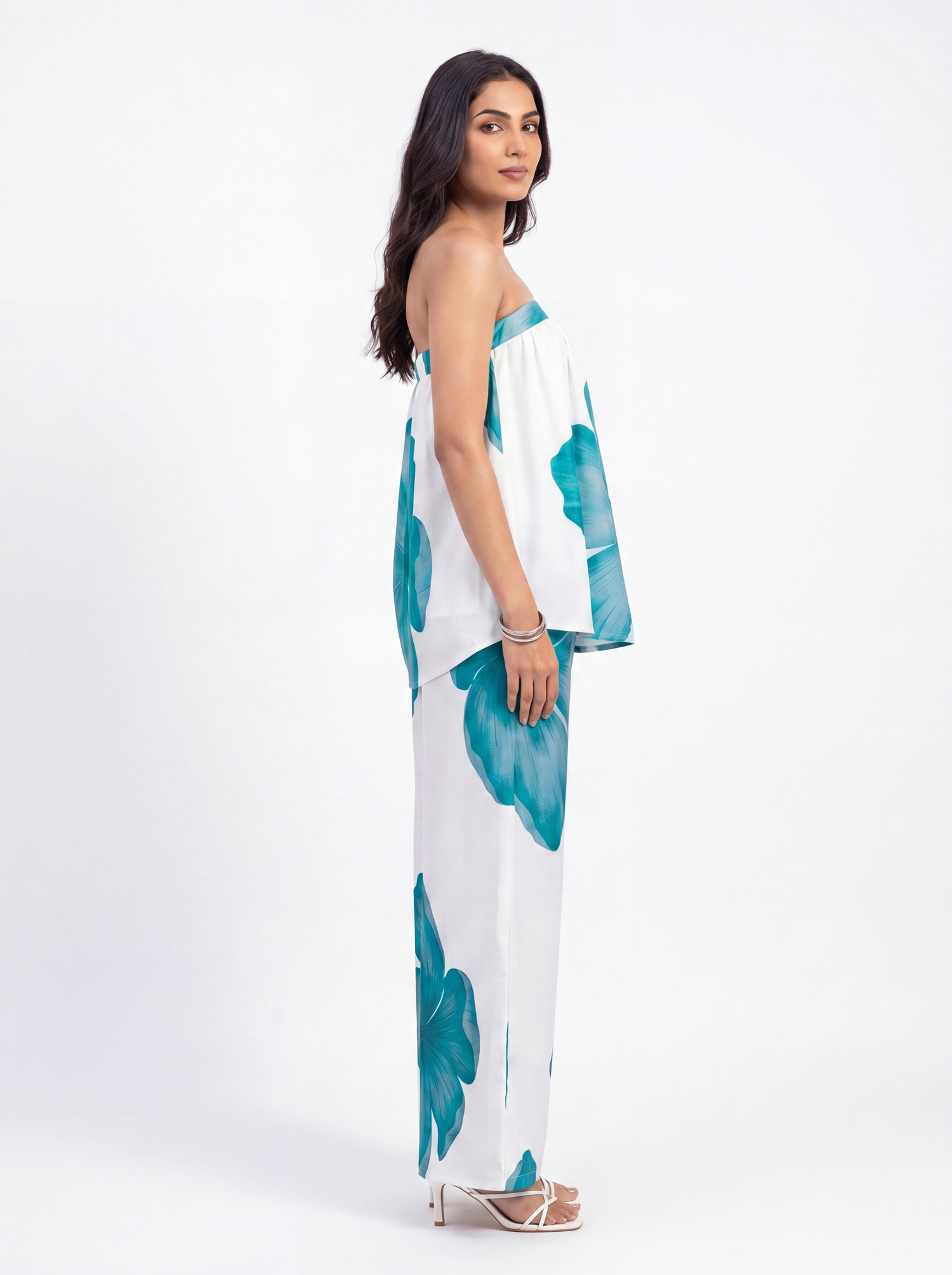 Exude Azure Bloom Co-Ord Set