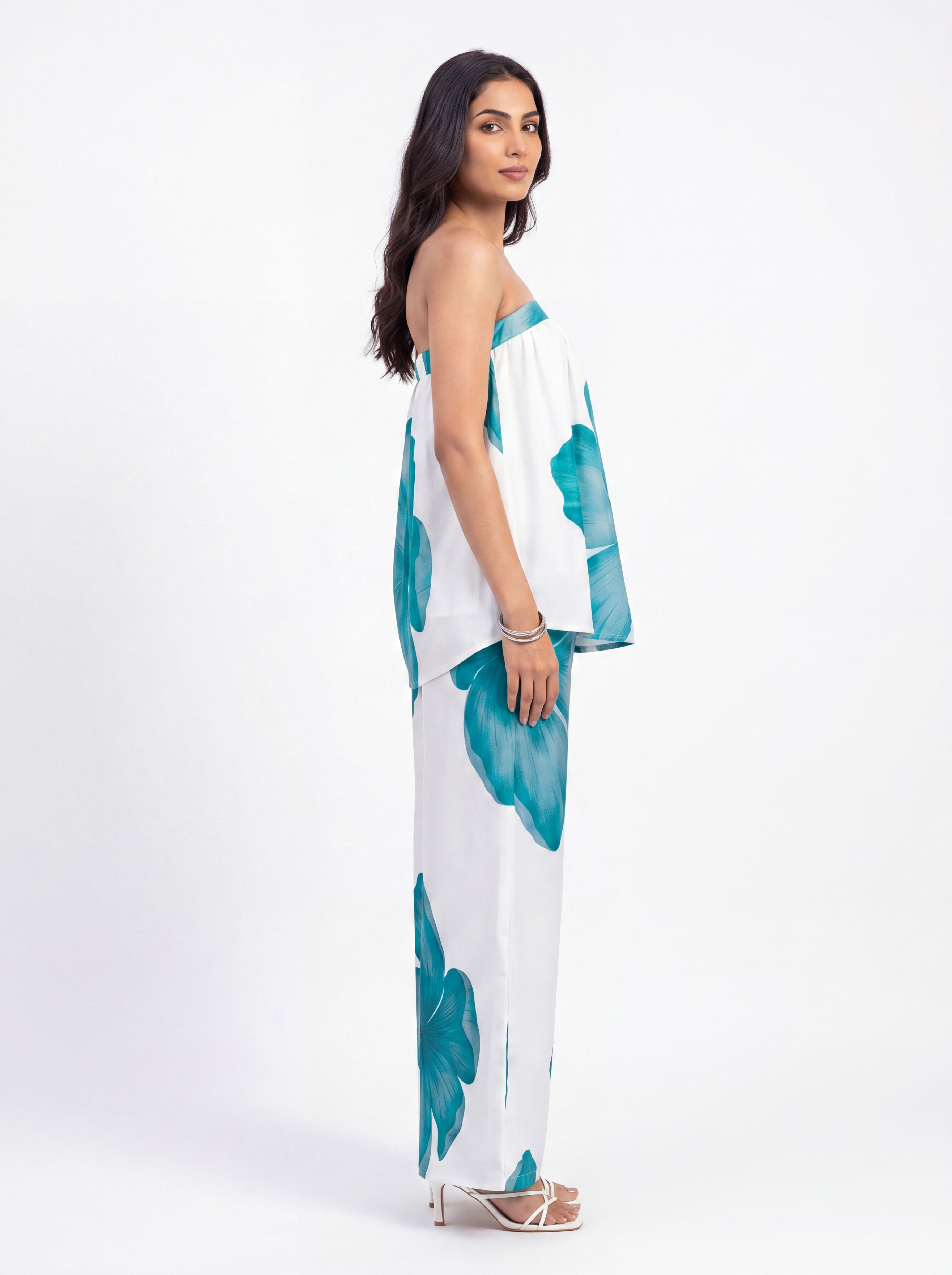 Exude Azure Bloom Co-Ord Set