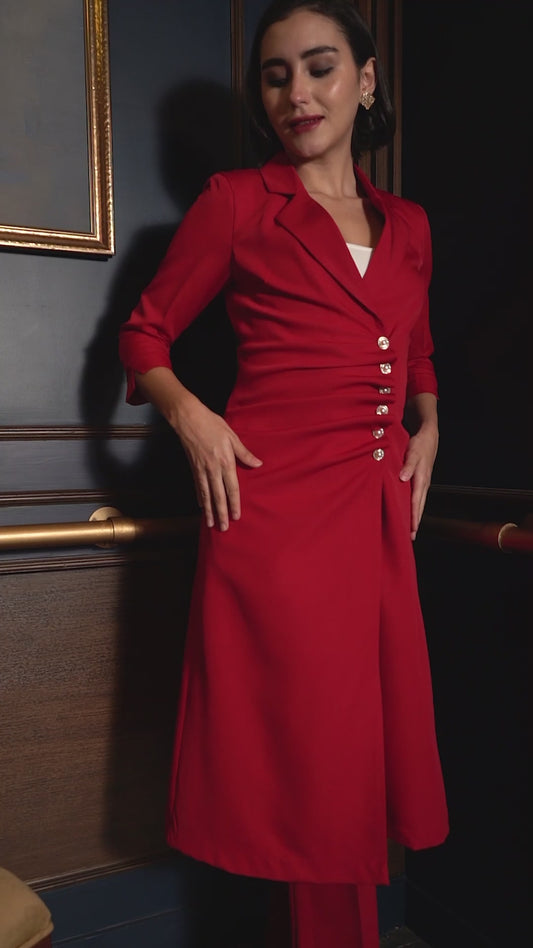 Exude Radiant Rouge Power Suit Set