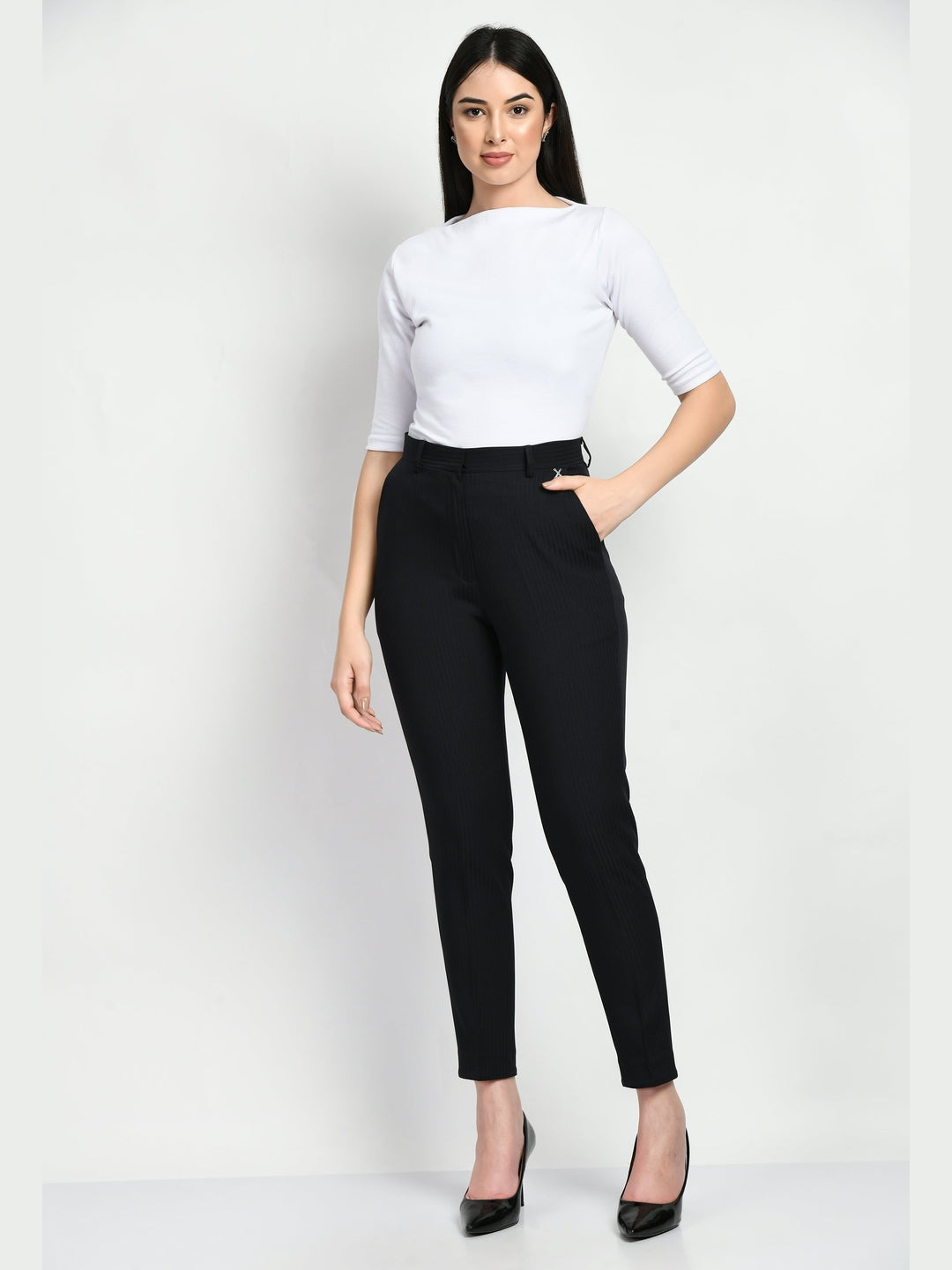 Exude Gratitude Boat Neck T-shirt (White)